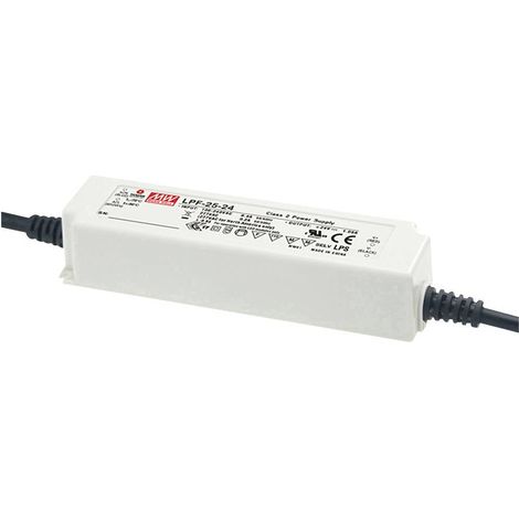 MW Mean Well LPF-25D-24 Driver per LED, Trasformatore per LED Tensione costante, Corrente costante 25.2 W 1.05 A 13.2 - (1/2)