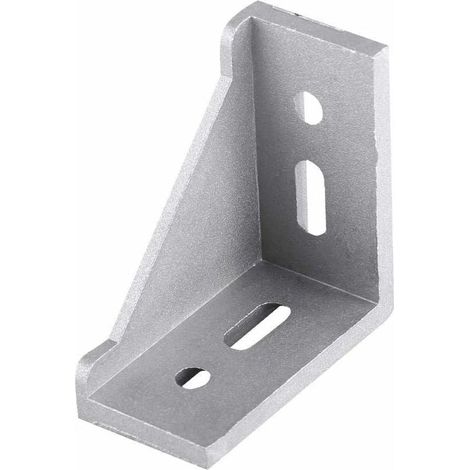 5pcs Support de coin en alliage d'aluminium Fixation de coin en forme de L à angle droit 58x58mm 28mm- (1/5)