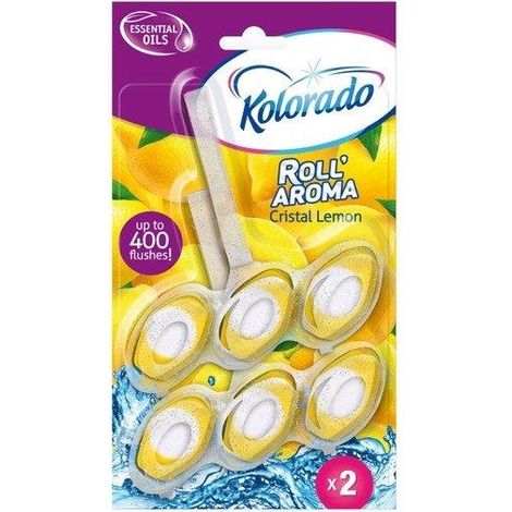 Bloc toilette Kolorado Roll Aroma Cristal Citron 2 x 51 g (1/2)