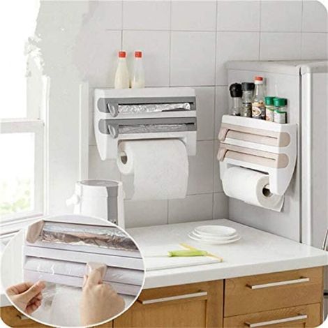 Vtizikl Porta Rotolo Portarotolo A Parete Da Muro Porta Scottex Carta Alluminio Cucina - (1/3)