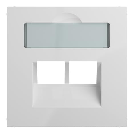 LEGRAND, SEANO 765159 LOT DE 2 CACHES RJ45 POUR BOÎTES DE DONNÉES METZ, JARDINIER TÉLÉ ET CANNE, AVEC CHAMP D'ÉTIQUETAGE, COULEU