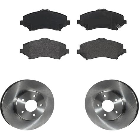 KIT FRENI ANTERIORI compatibile con DODGE GRAND CARAVAN - DISCHI + PASTIGLIE OEM: P11025 / BDS1701 , BDS1722 /SOSTITUZIONE DIRETTA/BASSA POLVERE/SILENZIOSO