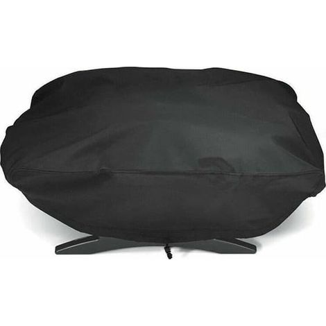 Housse de protection 210D pour barbecue à gaz Weber Q1200 et 1000, compatible avec les modèles Q1200, Q1400, Q1000, Q100, Q120 et Baby Q, anti-UV. (1/5)