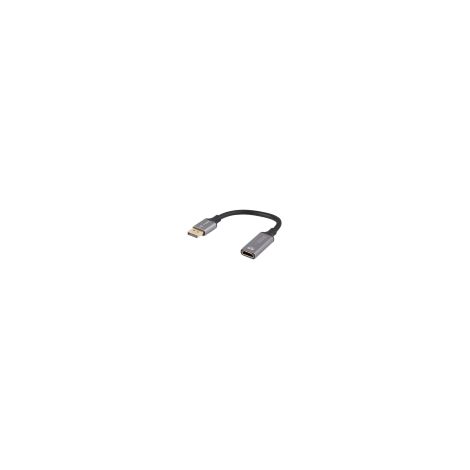ADAPTADOR LANBERG 4K DISPLAYPORT MACHO/HDMI HEMBRA 20CM