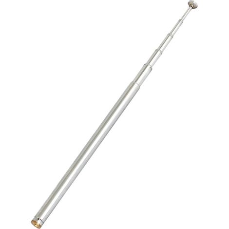 Antenne Télescopique 480mm 6 Sections Argent 1pc TV Radio FM (1/3)