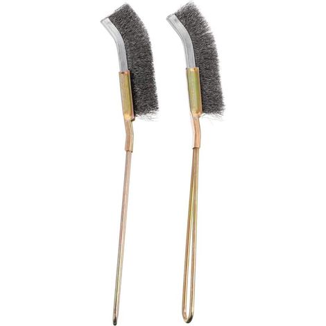 2 Pcs Bird Cage Cleaning Brush Long Handle Feeder Cage Wire Brush Cleaner Easy To Clean Bird Parrot Pet Cage Brush Accessories 23X3 Cm