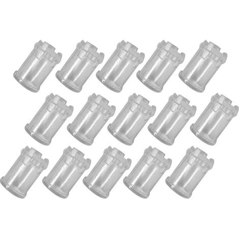 Diodes electroluminescent LED 3mm - Lampshade-day in fiber optical - Cap of protection for lamps LED transparent - Set of 100 (1/5)