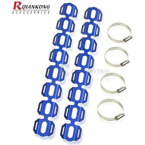 Hitzeschutzband für BMW F650GS F700GS F800GS R1200GS LC ADVENTURE Motorradauspuff, Schalldämpferrohrabdeckung, Fersenschutz – blau