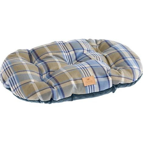 Scott Coussin Rembourré Double-Face/Écossais/Velours Doux/Lavable pour Chien/Chat Bleu 55/4 1 Unité (1/2)