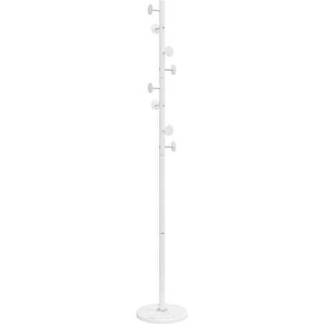 Porte-manteau blanc, 176 cm, fer thermolaqué (1/5)