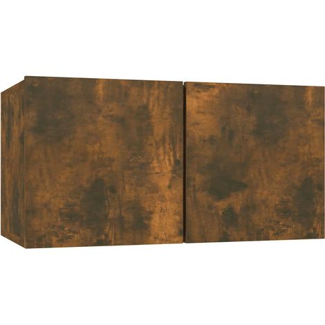 Maison Exclusive - TV-Wandschrank Räuchereiche 60x30x30 cm Holzwe (1/5)