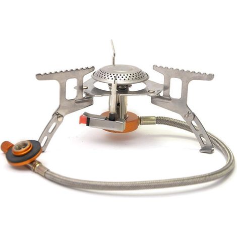 Réchaud de Camping Gaz 3500W Portable - Allumage Électronique et Pliable (1/5)