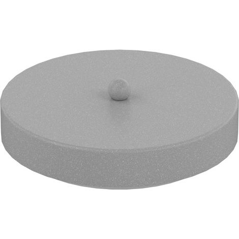 Rosone Tondo Multiforo Metallo Grigio 7 Uscite D10Cm