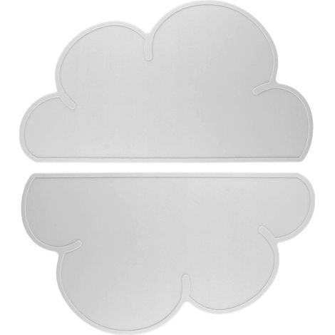 Kindertischdecken, 2er-Set, Wolkenmuster, rutschfestes Silikon, hitzebeständig, für den Essbereich zu Hause. (1/5)