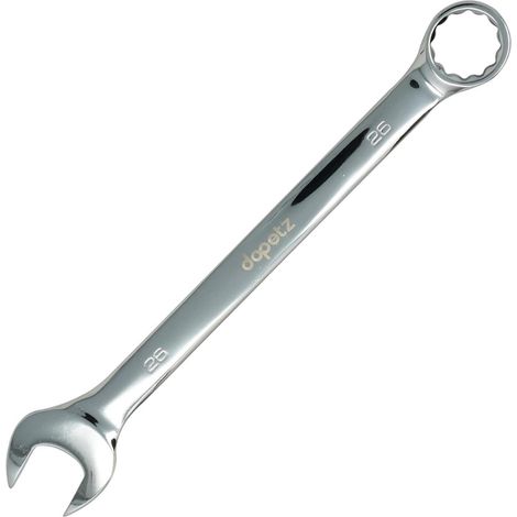 Dapetz ® 26mm Combination Spanner Fixed Head Open End Ring Wrench Mirror Polished Chrome Vanadium Steel Metric Hand Tool Heavy Duty (1/5)