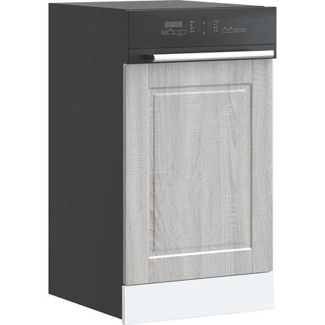 Dishwasher Panel Porto Grey Sonoma 45x1,5x67 cm Engineered Wood vidaXL