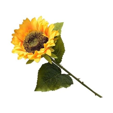 Tournesol Artificiel en Soie, Fleur Artificielle, Tournesol de Simulation pour la Décoration de la Maison (Yellow) (1/5)
