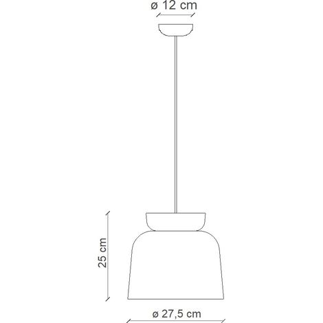 DECO' CORCOVADO C2744, Suspension, Ferroluce - Colore: Marrone (1/2)