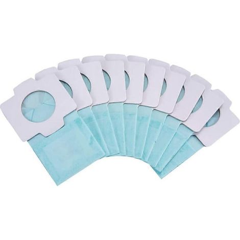 Kaelt - NALOOKAMIC Lot de 10 sacs à poussière pour aspirateur Makita 198744-5 et filtre en papier pour les modèles DCL182, CL107, CL072, CL102 et BCL182. Accessoires pour aspirateurs. (1/5)
