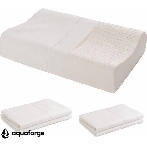 Almofada Cervical Ergonómica Látex Hipoalergénica Respirável 60 x 40 x 10 cm (1/5)