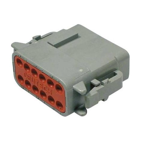 TE Connectivity DTM 06-12 SA Cosse cylindrique mâle mâle, droit Nombre total de pôles: 12 Série (con (1/2)