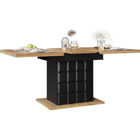 ELVMI Mesa de comedor extensible para 4 a 6 personas con almacenaje integrado, tablero amplio, cocina y salón, 110×80×75 cm (1/5)