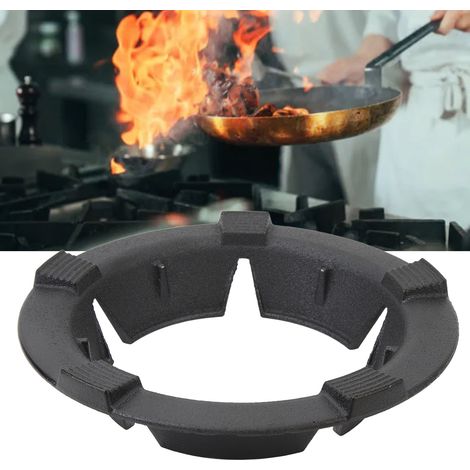 Couvercle coupe-vent à concentration de flamme pour réchaud à gaz, anneau d'économie d'énergie pour réchaud à gaz domestique, support antidérapant universel, couvercle coupe-vent à cinq griffes (1/5)
