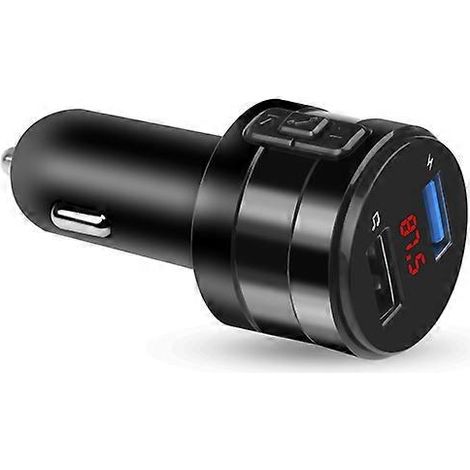Émetteur FM Bluetooth 3.0 pour voiture, chargeur rapide, récepteur audio mains libres sans fil, lecteur MP3 pour voiture, double port USB 2,1 A, accessoires auto (1/5)