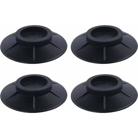 Pack de 4 amortisseurs de vibrations antidérapants, amortisseurs de vibrations en caoutchouc, amortisseurs de vibrations universels pour lave-linge et sèche-linge. (1/5)