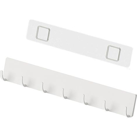Gancio da parete con adesivo resistente, ideale per riporre utensili da cucina come cucchiai e spatole. (1/5)