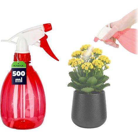 Pulverizador manual, capacidad de 500 ml, material plástico, boquilla de pulverización ajustable, 10 cm de diámetro, 25 cm de altura. (1/5)