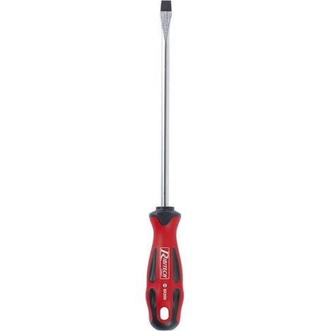 Tournevis Plat 8x200 mm - Aimanté - Précision et Efficacité - Acier Traité - D-Work (1/2)