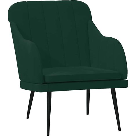 Maison Exclusive - Poltrona Verde Scuro 63x76x80 cm Velluto (1/5)