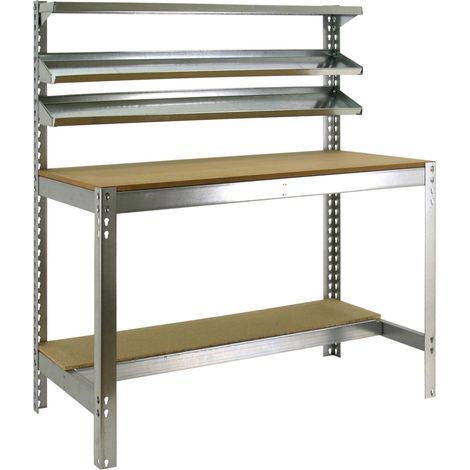 Simonrack Établi 400kg Argenté 1440x900x600 mm Bois (1/5)