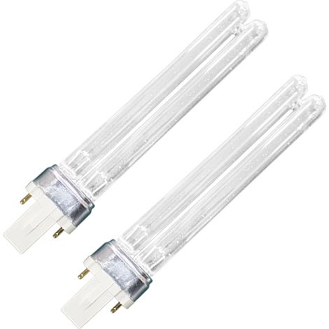 Lampe UVC De Remplacement - 9 W - Base G23 À 2 Broches - Longueur 166 Mm - Diamètre 12 Mm - Pour Filtres À UV Pour Étangs Et Clarificateurs - 1 Pièce (1/5)