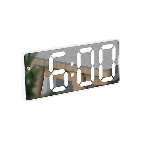 Réveil miroir numérique, réveil LED avec fonction snooze, pour chambre ou bureau (1/5)