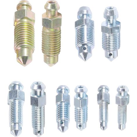 10PCS Vis Purge D'étrier Frein Pour Motos,Vis de Purge de Frein,Vis de Purge Etrier de Voiture,Vis de Purge,Vis de Purge Frein Boulon Banjo,Accessoires Pour Motos Voitures Vélos