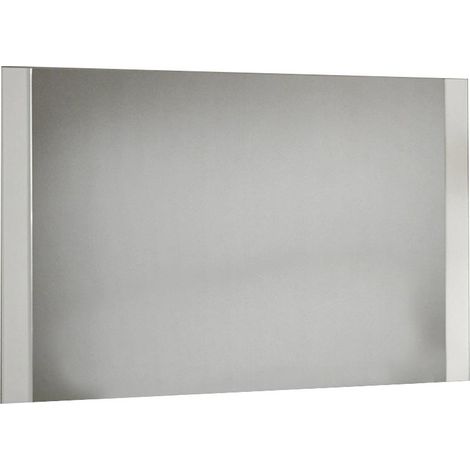 Miroir mural moderne bois brillant blanc Sting 130cm (1/3)