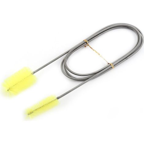 Brosse Tube Propre de Nettoyage pour Tuyau d'Eau Flexible Double Tête Tube Pipe Réservoir de Poissons Printemps (Citronier) (1/5)