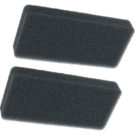 Set mit 2 biologischen Filterschaumstoffplatten für Aquarien, offenzellige Schaumstoffplatten, die für die Filterung im Filterbecken zugeschnitten werden können (280 x 137 x 20 mm), schwarz