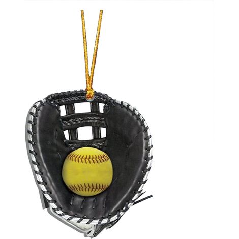 Gant De Softball En Acrylique - Décoration Murale Personnalisable - Accroche Pour Photos - Ornement Plat - 1 Pièce (1/4)