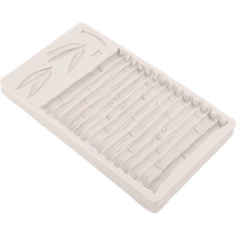 Moule en Silicone Feuilles de Bambou Gris pour Gâteaux, Résistant à la Chaleur et Facile à Nettoyer (1/5)