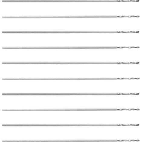 Lntyq 10 pièces foret hélicoïdal petite tige droite perles machines-outils de forage K10 0.3mm (1/5)