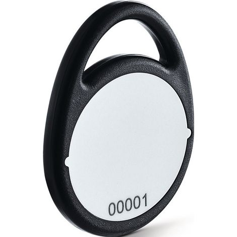 Porte-clés du système de contrôle d'accès Transpondeur RFID noir MIFARE DESFireEV2