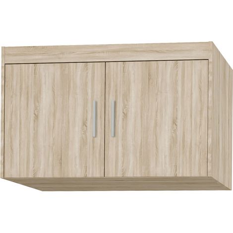 AX LIVING Schrankaufsatz Storicos 2T Eiche Sonoma 89,7x55x53 cm Modern