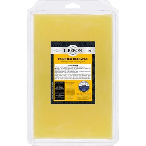 Liberon LIBBPUR1KGN Purified Beeswax - 1kg