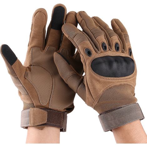 Gants moto hiver complets doigts jaune désert XL, gants de sport outdoor course motocross (1/5)