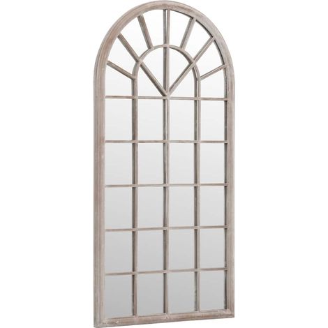 Maison Exclusive - Miroir de jardin Sable 90x45 cm Fer pour utilisation extérieure (1/5)