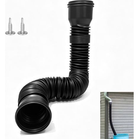 Rallonge de gouttière en plastique pour gouttière de 80/100 mm (1/5)