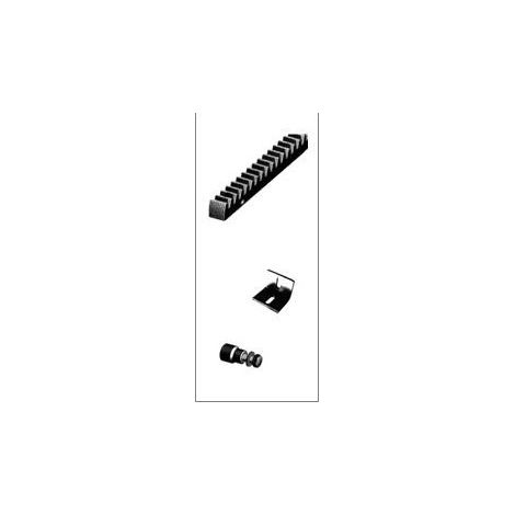 CREMAILLERE ACIER 22 X 22 AVEC FIXATIONS - 4M